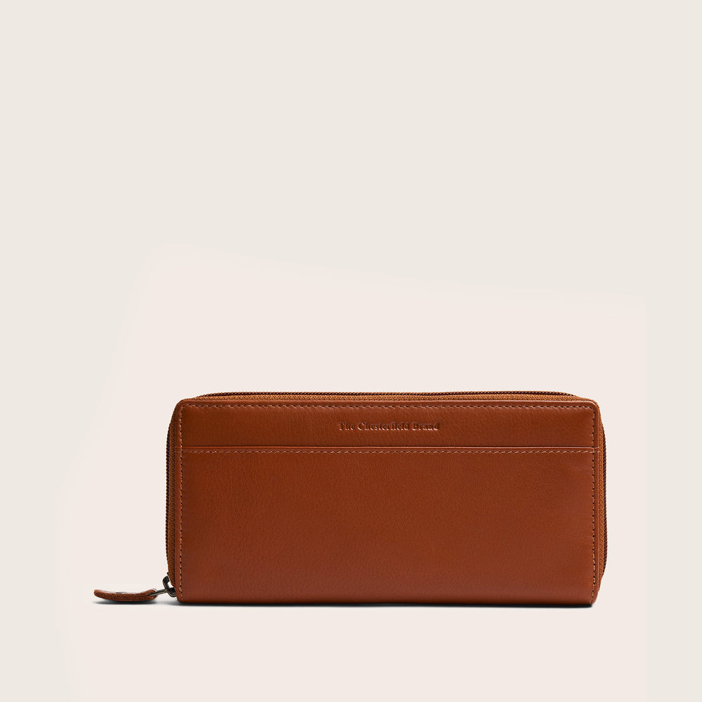 Leder Geldbörse Cognac Mirelle