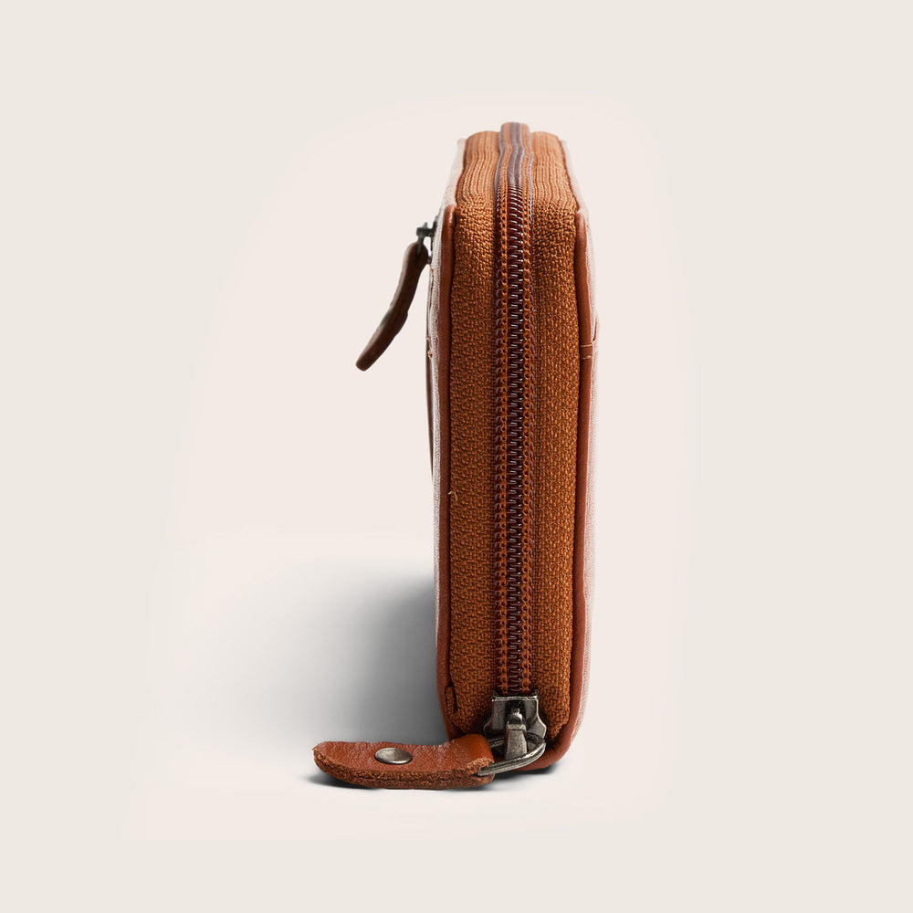 Leder Geldbörse Cognac Mirelle