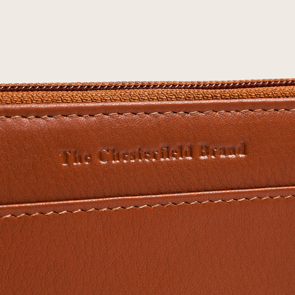 Leder Geldbörse Cognac Mirelle