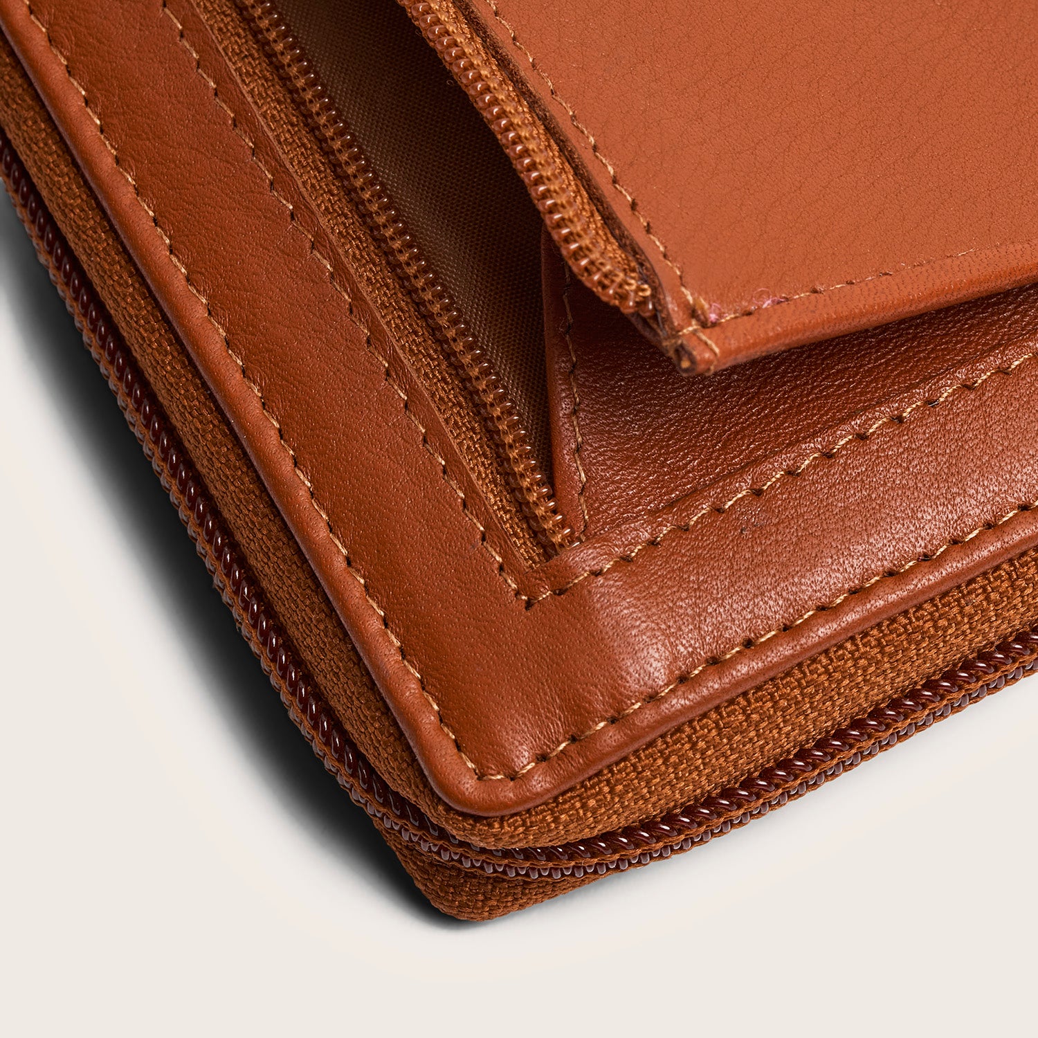 Leder Geldbörse Cognac Mirelle