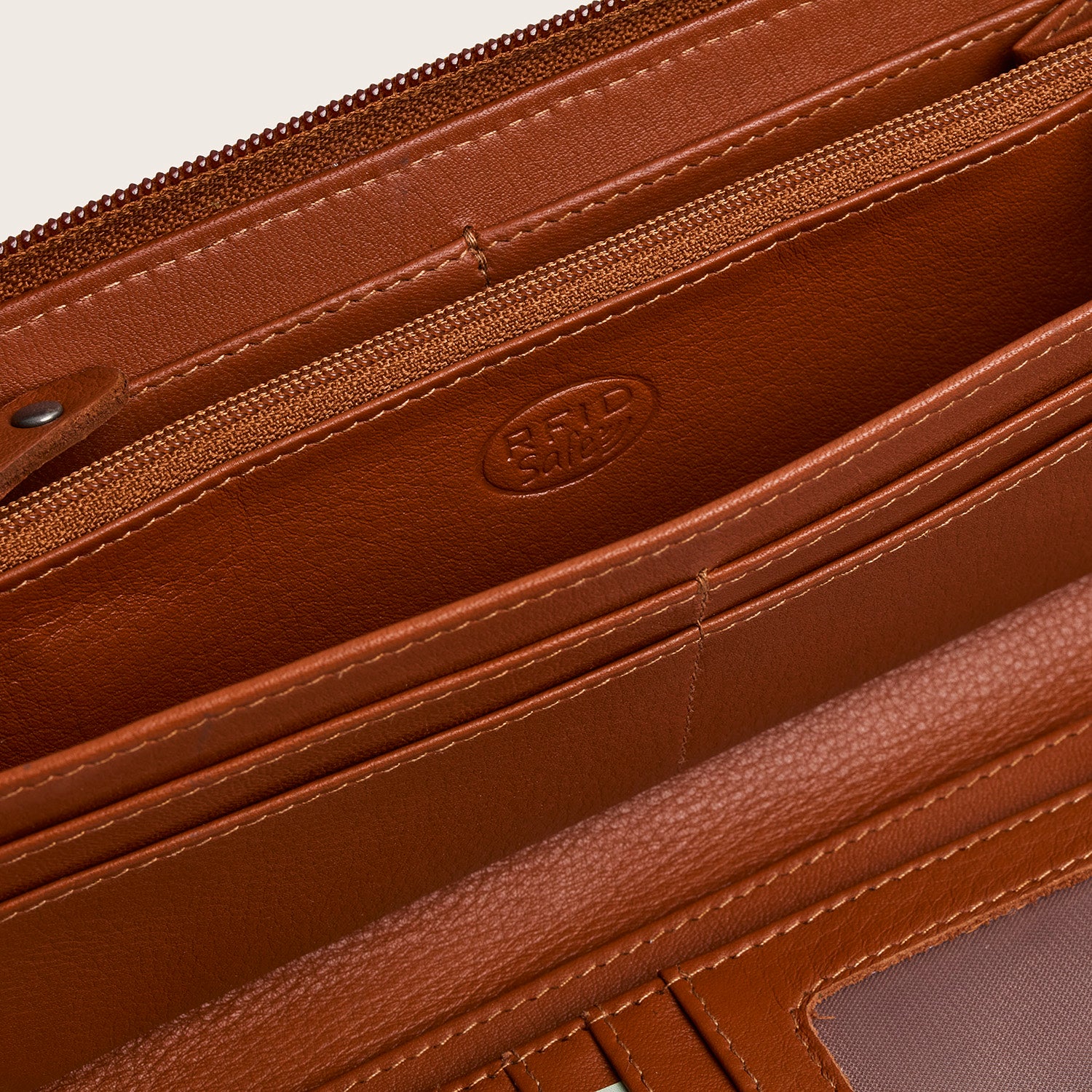 Leder Geldbörse Cognac Mirelle