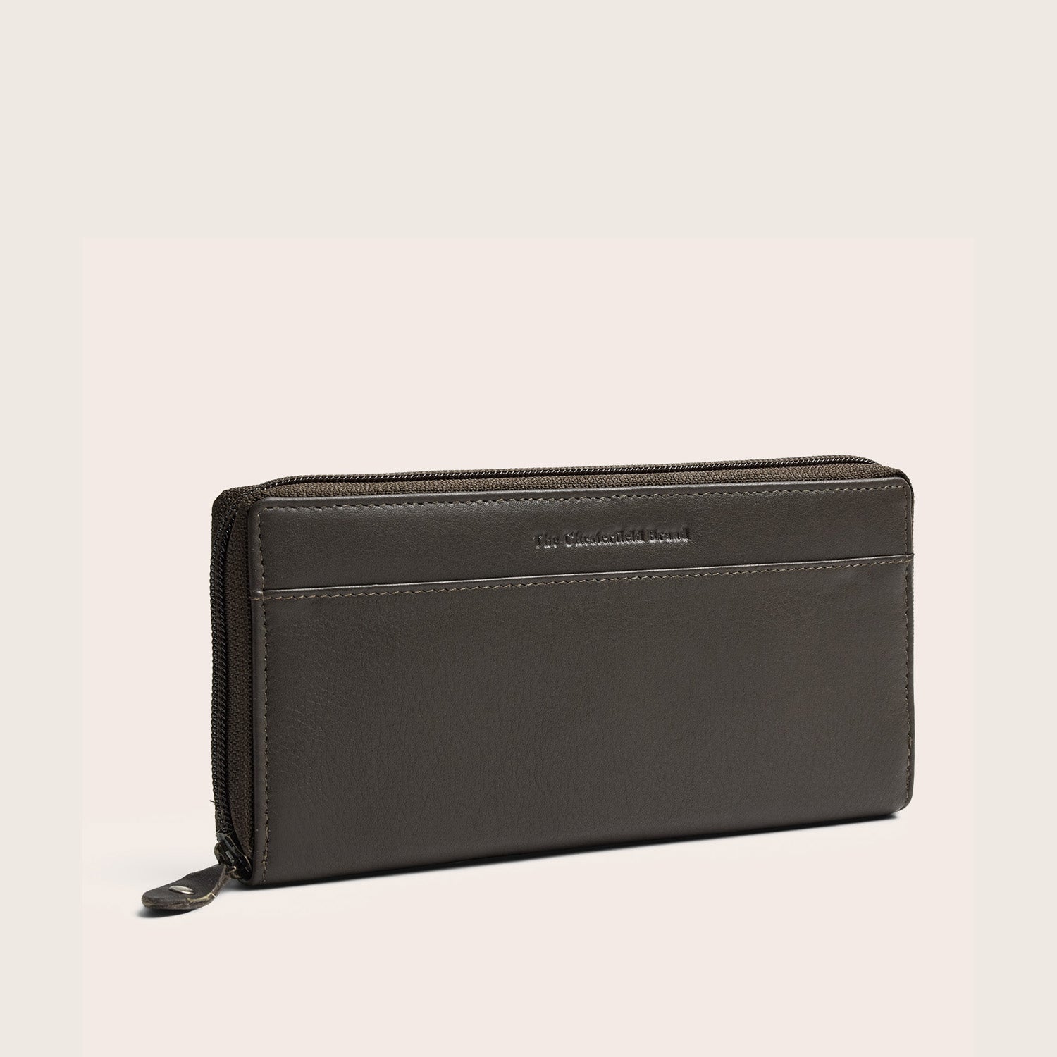 Leder Geldbörse Lehmgrau Mirelle