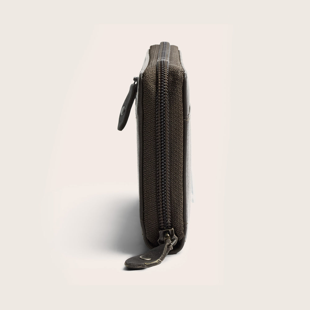 Leder Geldbörse Lehmgrau Mirelle