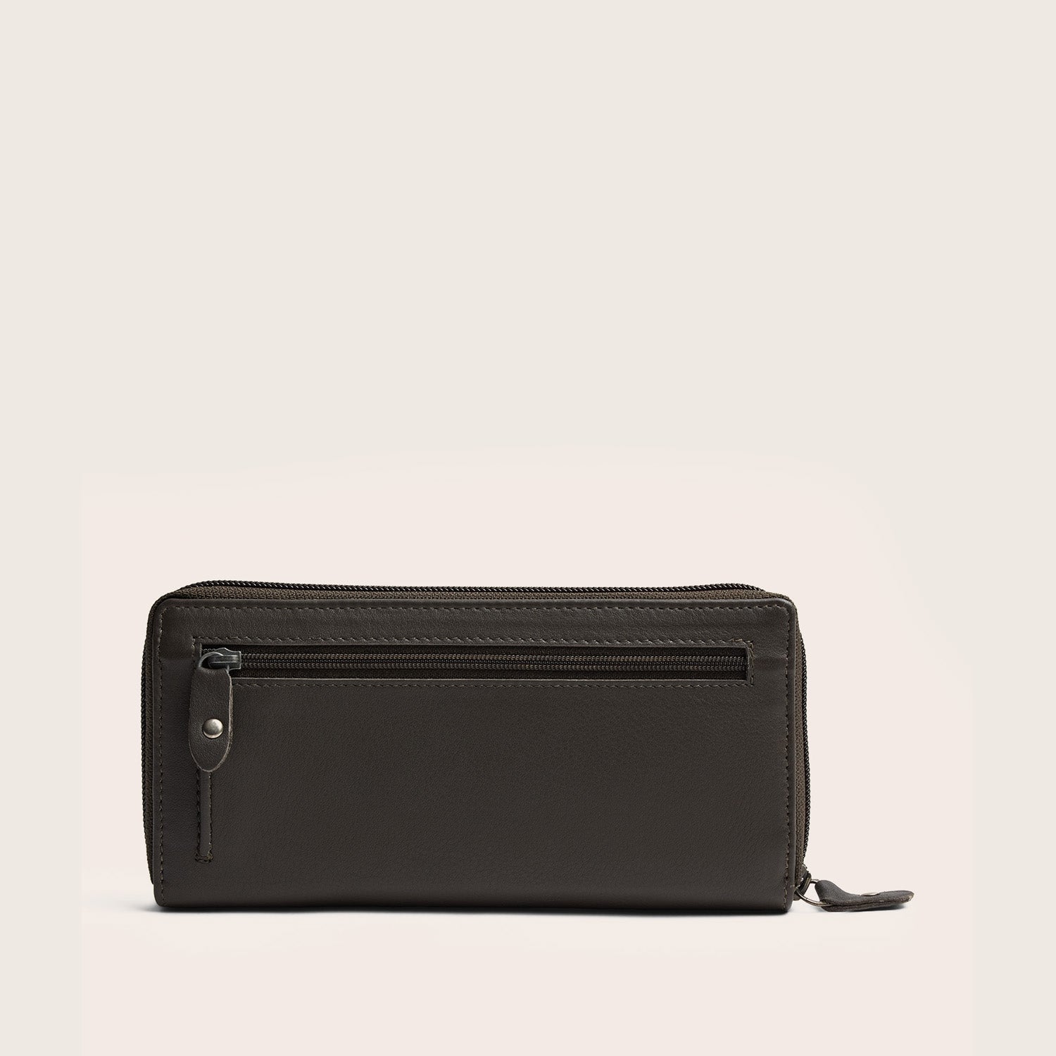 Leder Geldbörse Lehmgrau Mirelle