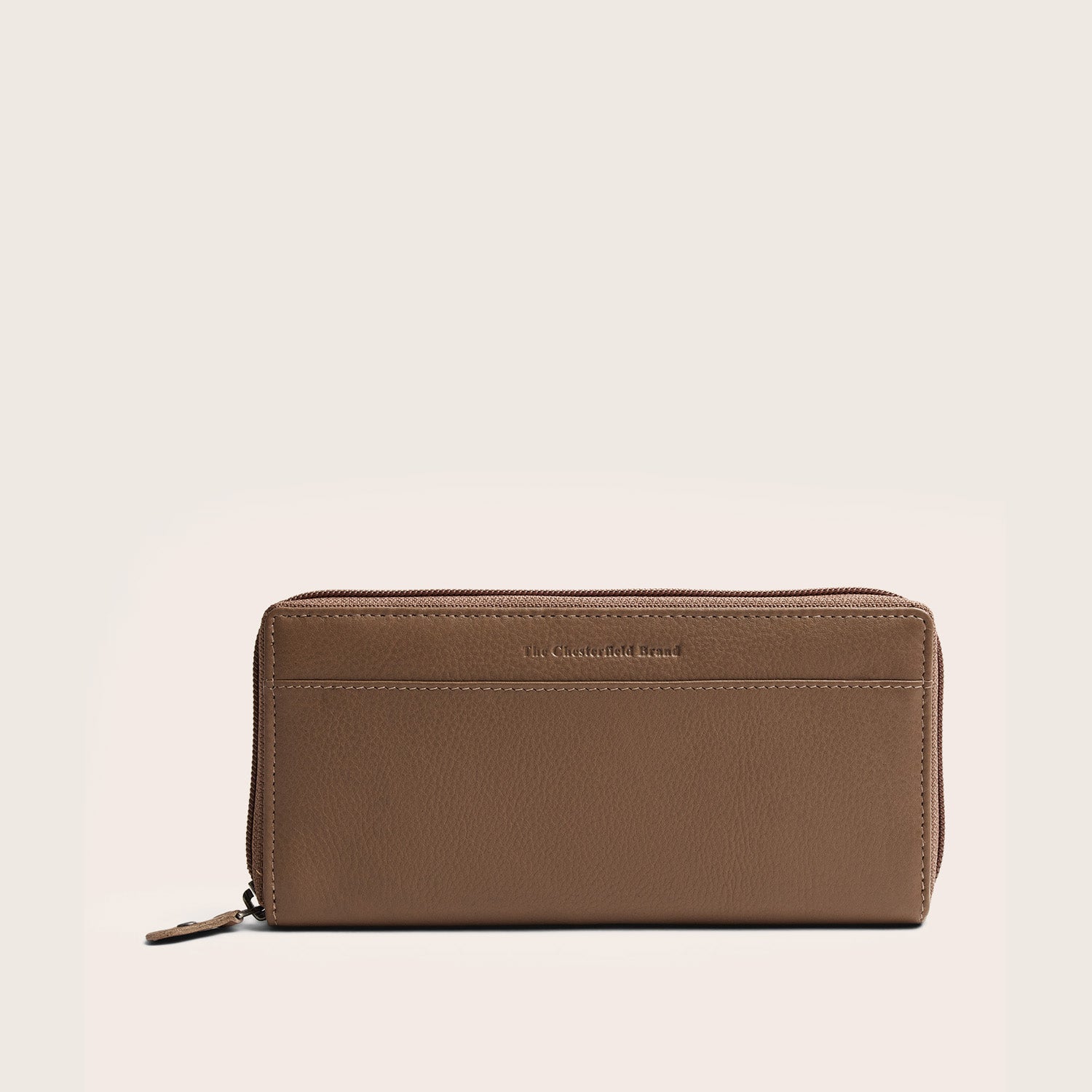 Leder Geldbörse Taupe Mirelle