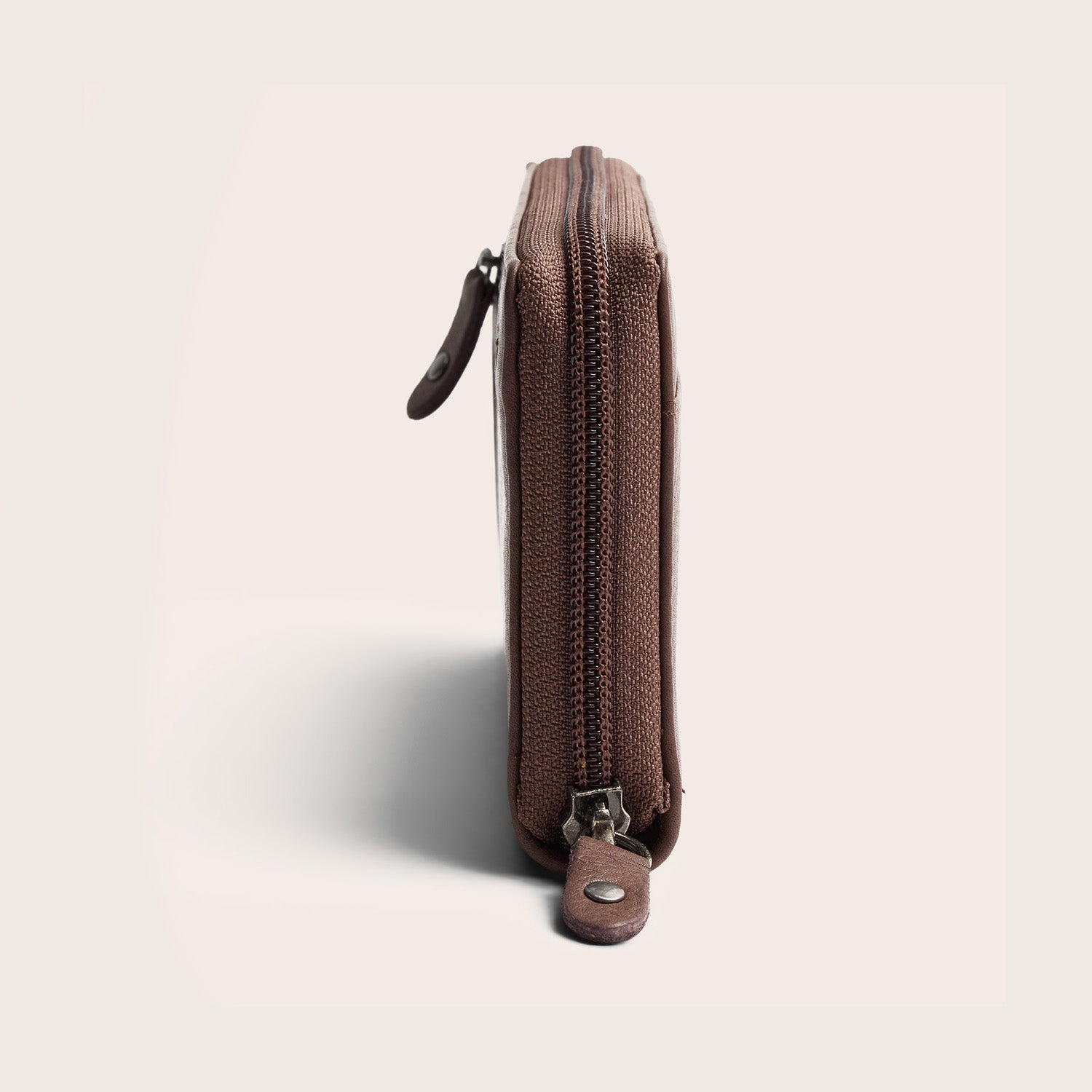 Leder Geldbörse Dunkles Taupe Mirelle