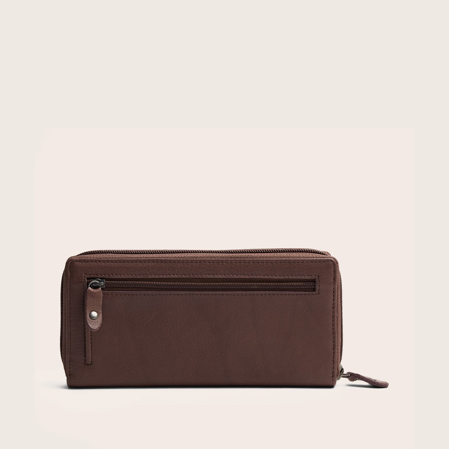Leder Geldbörse Dunkles Taupe Mirelle