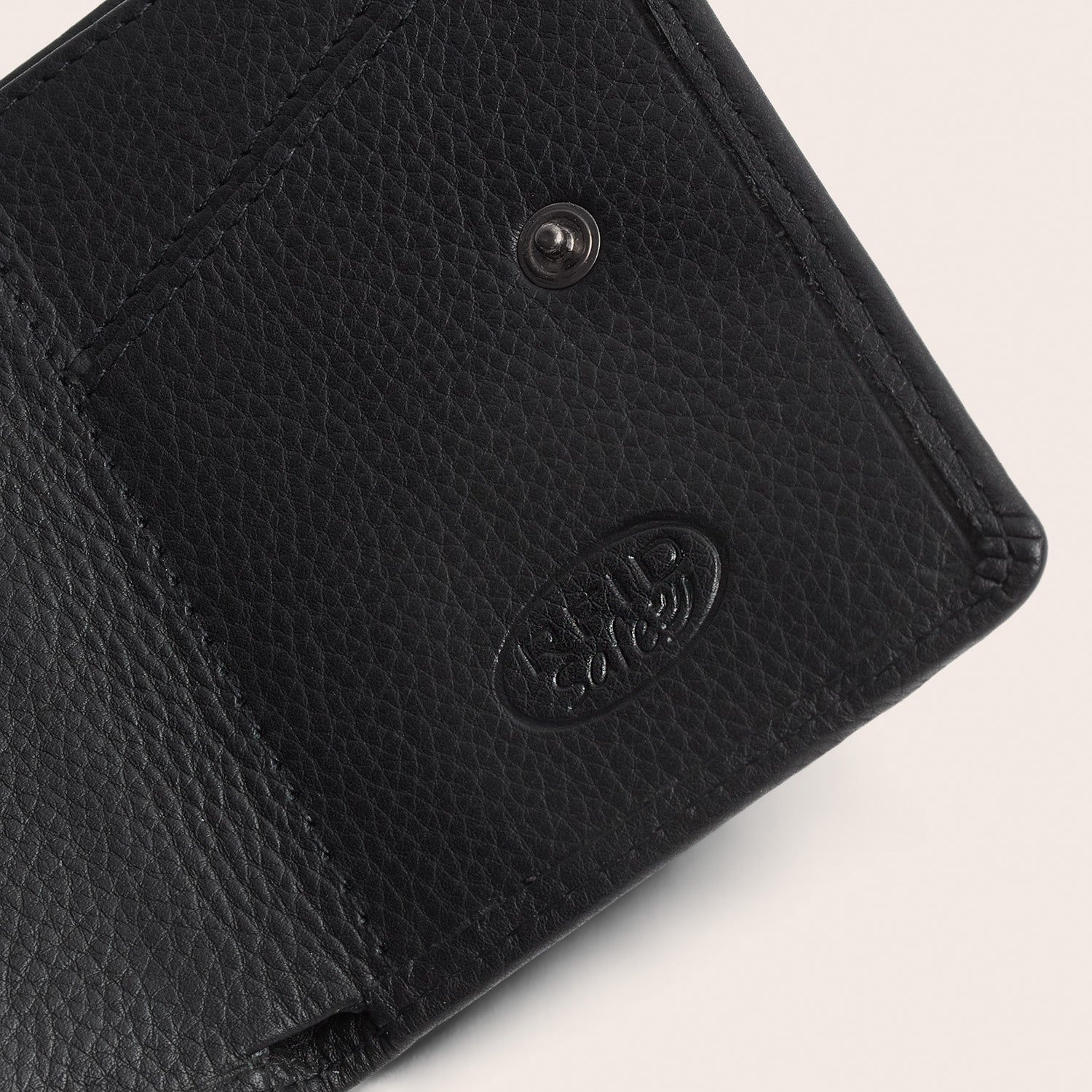 Leather Card Holder Black Junia