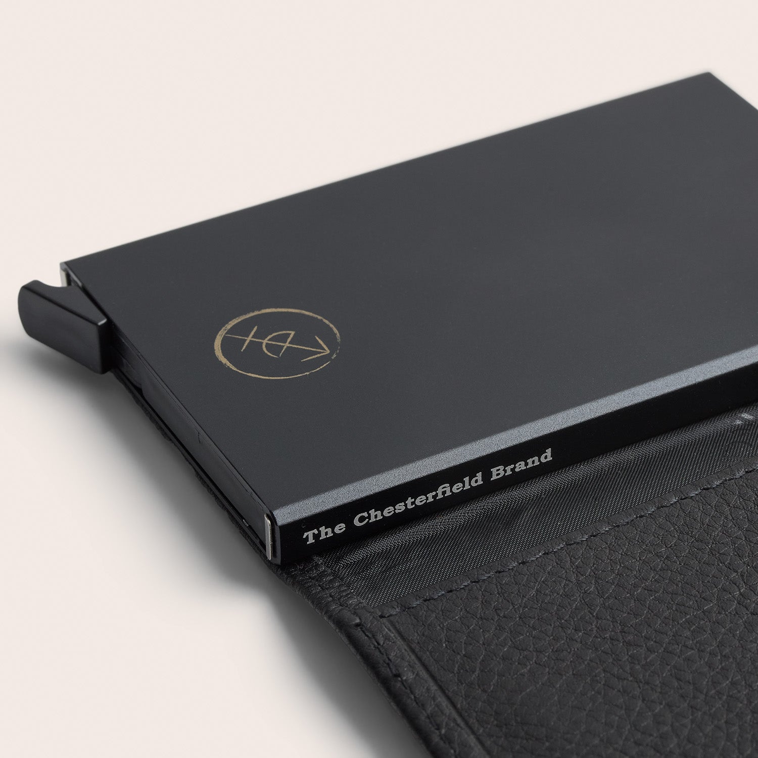 Leather Card Holder Black Junia