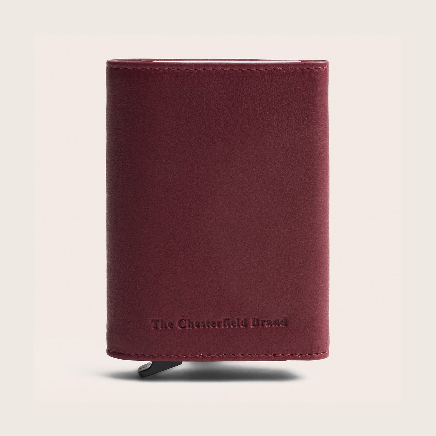 Leather Card Holder Berry Junia