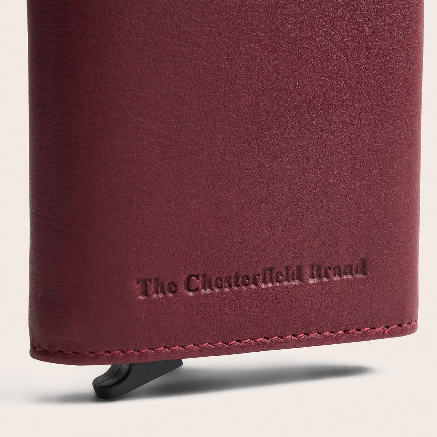 Leather Card Holder Berry Junia