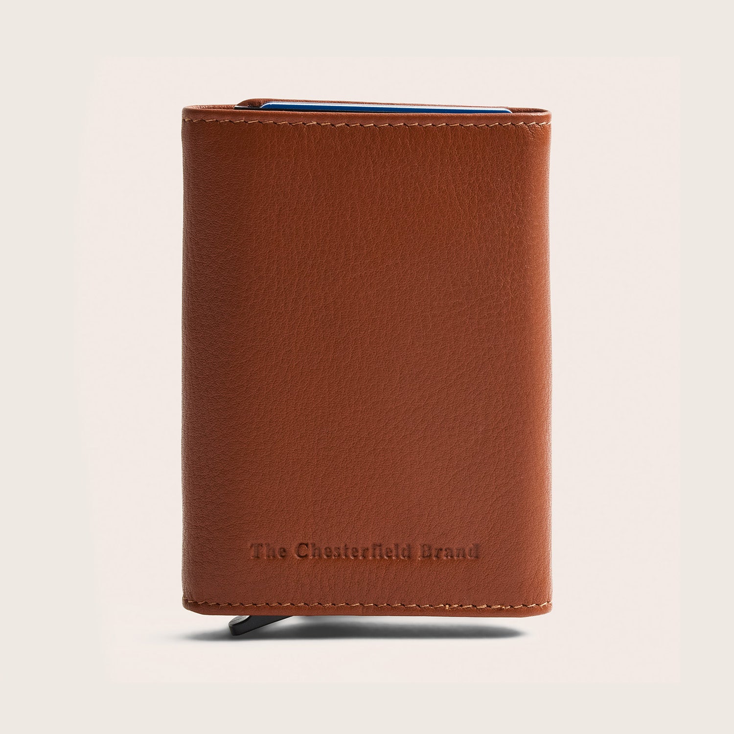 Leather Card Holder Cognac Junia