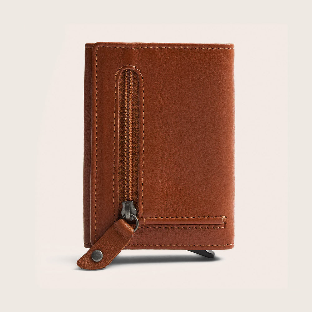 Leather Card Holder Cognac Junia