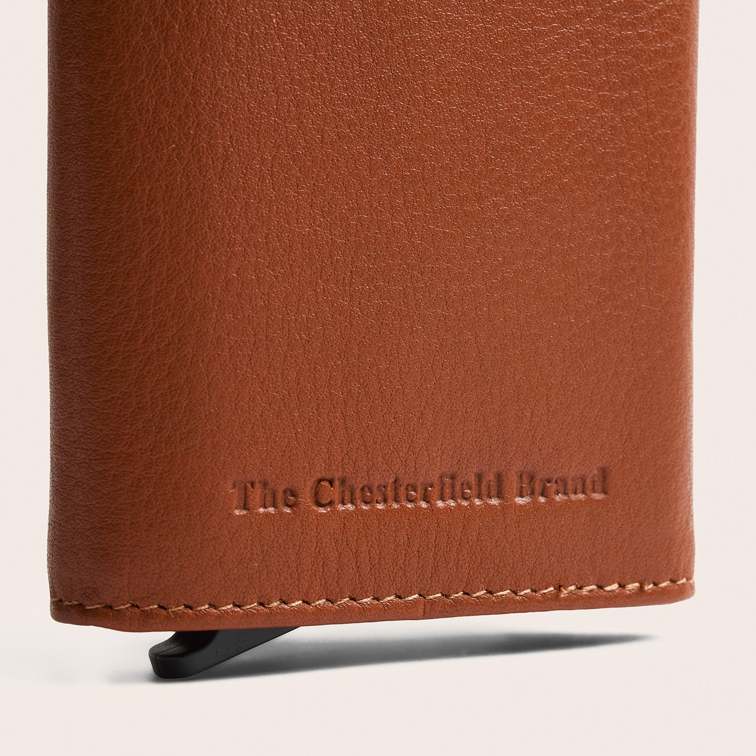 Leather Card Holder Cognac Junia