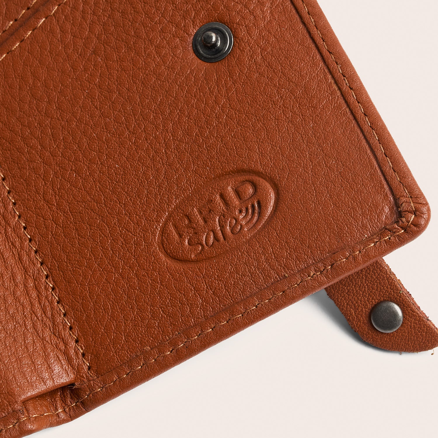Leather Card Holder Cognac Junia