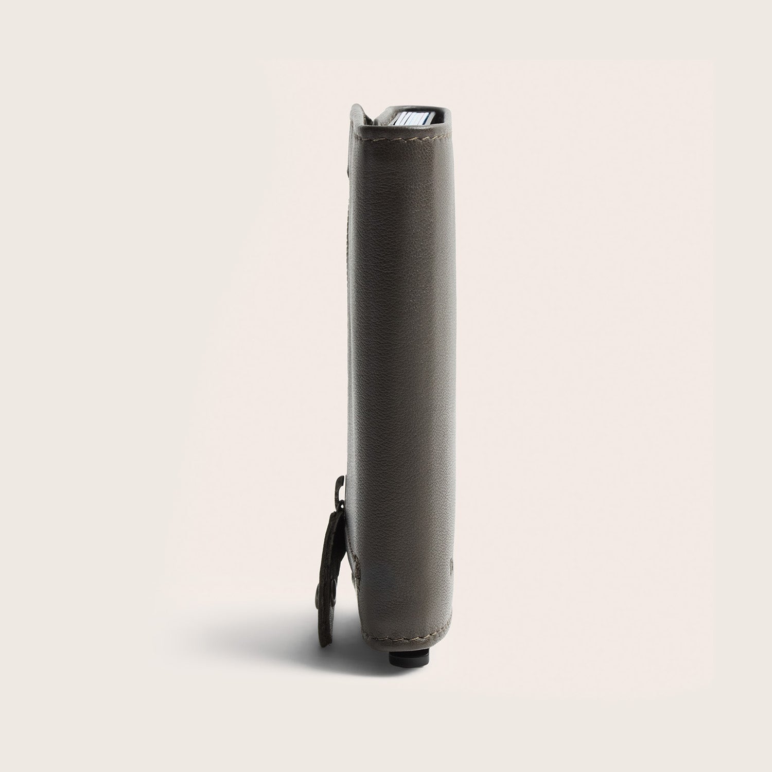 Leather Card Holder Clay Grey Junia