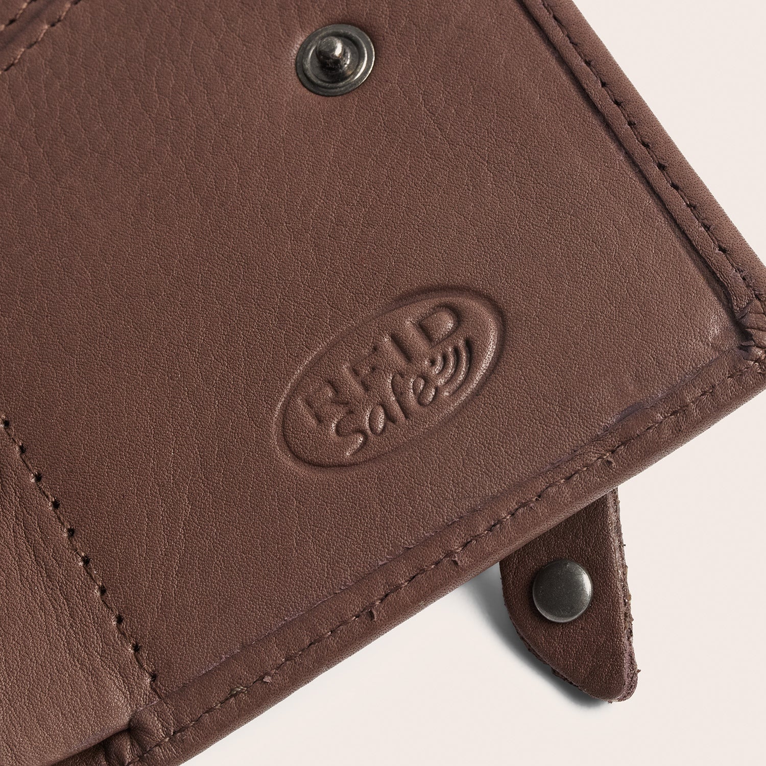 Leather Card Holder Dark Taupe Junia