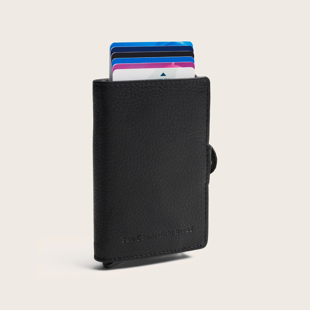 Leather Card Holder Black Taliah