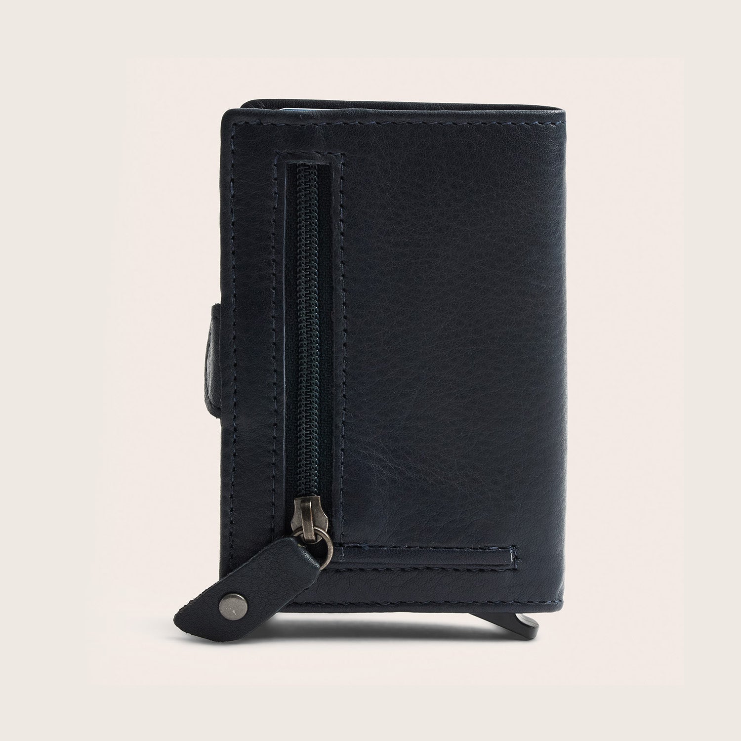 Leder Kartenetui Navy Taliah