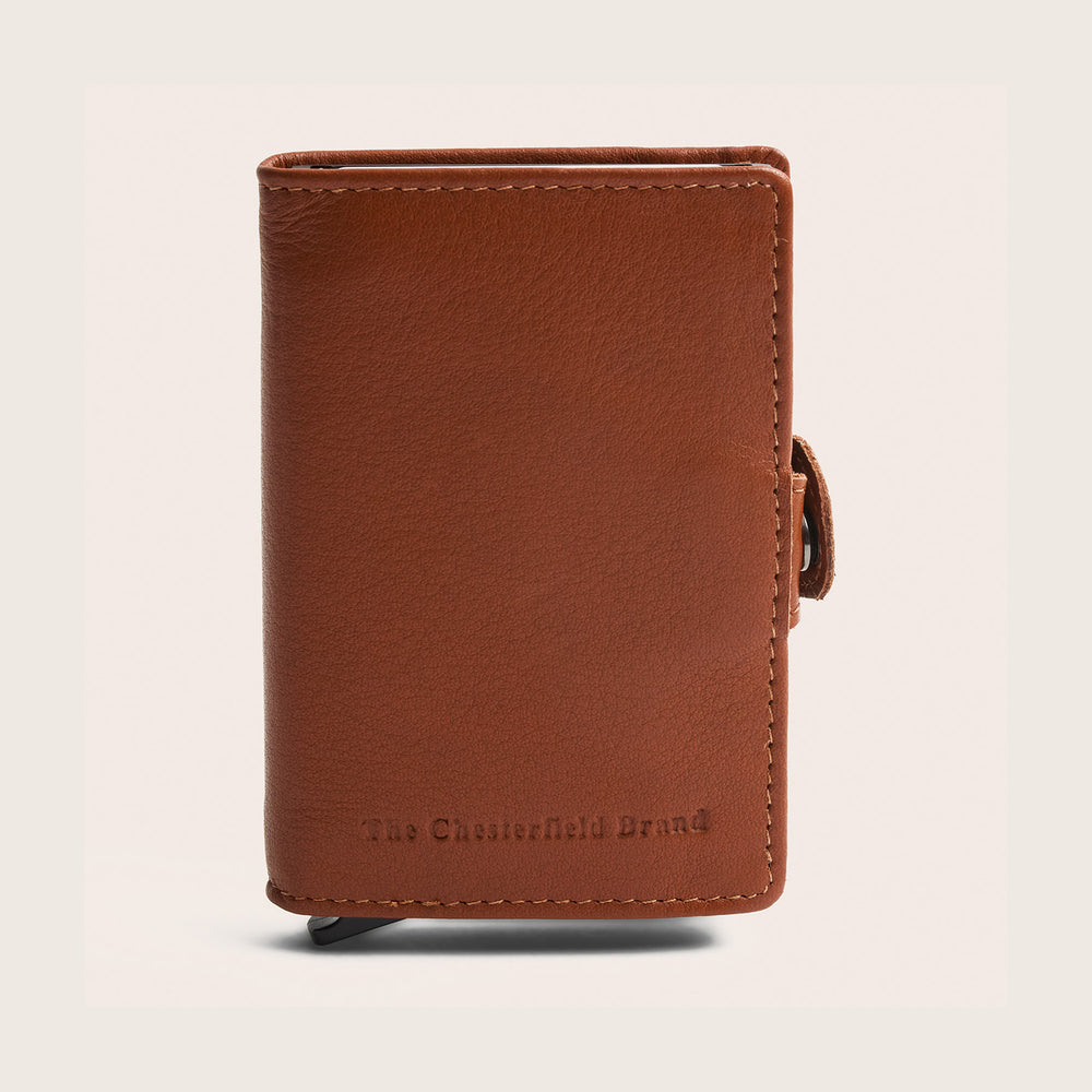 Leather Card Holder Cognac Taliah