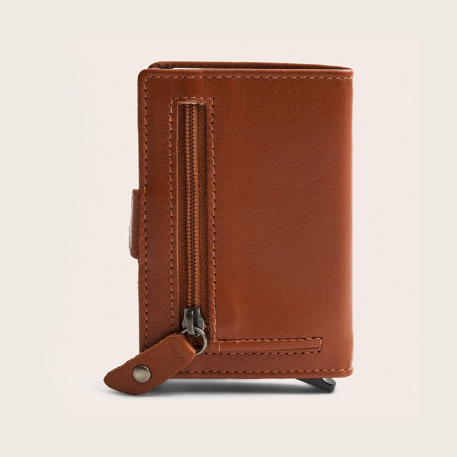 Leder Kartenetui Cognac Taliah