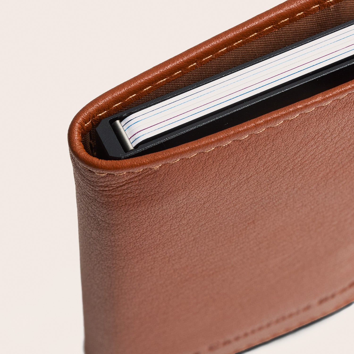 Leder Kartenetui Cognac Taliah