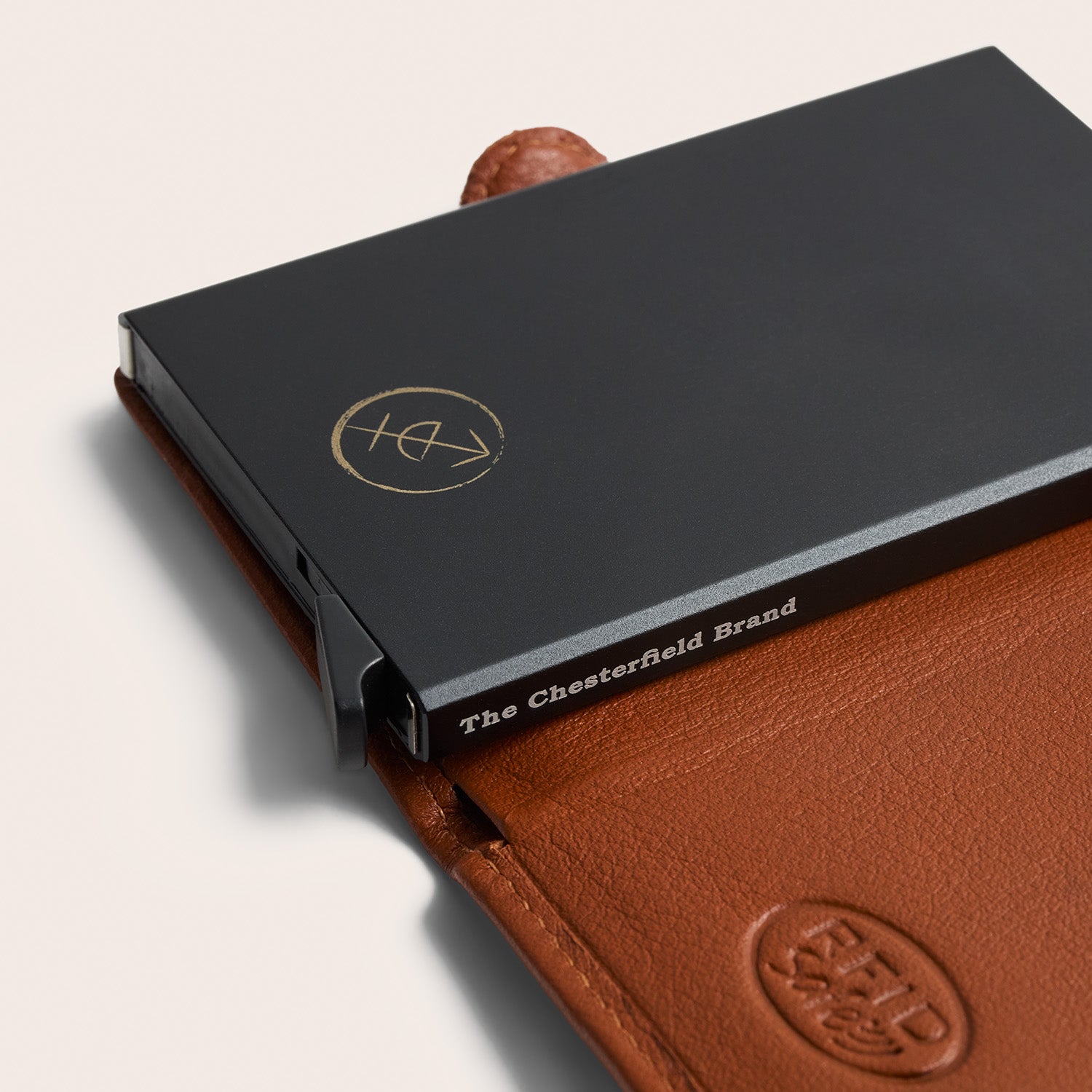 Leder Kartenetui Cognac Taliah