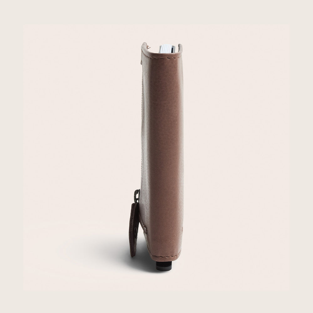 Leather Card Holder Dark Taupe Taliah