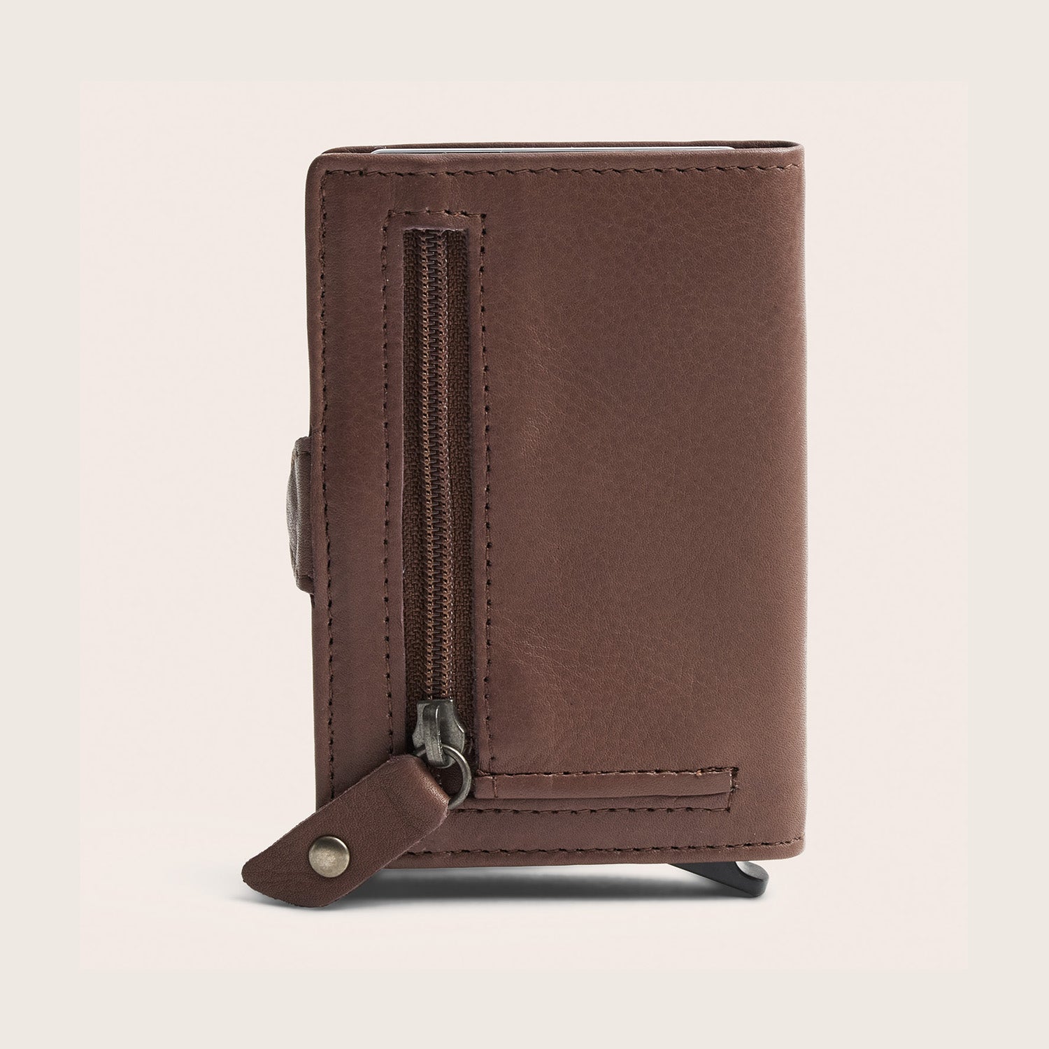Leder Kartenetui Dunkles Taupe Taliah
