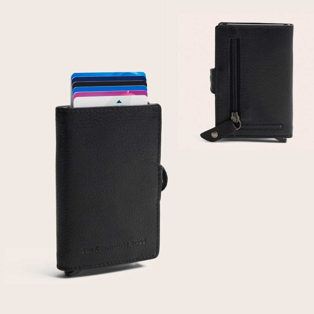 Leather Card Holder Black Taliah