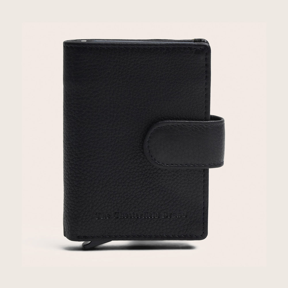 Leather Card Holder Black Althea