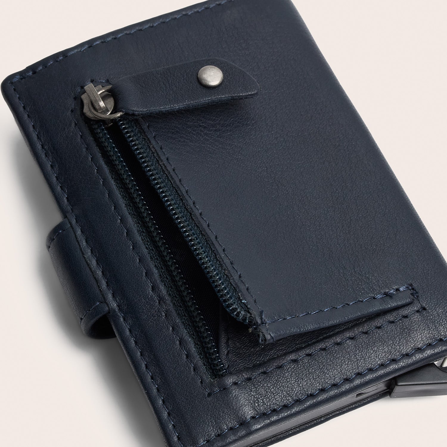 Leder Kartenetui Navy Althea