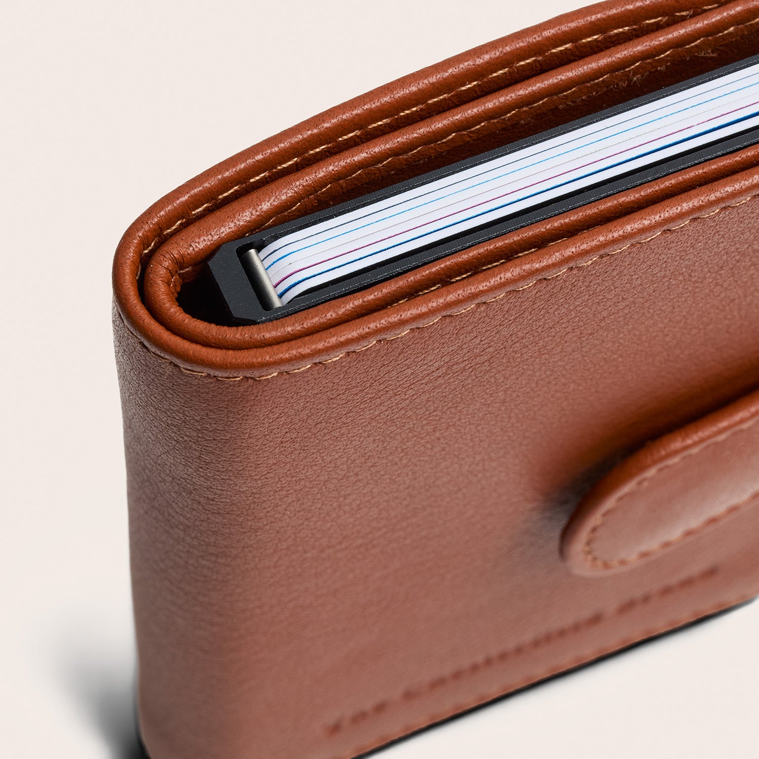Leder Kartenetui Cognac Althea