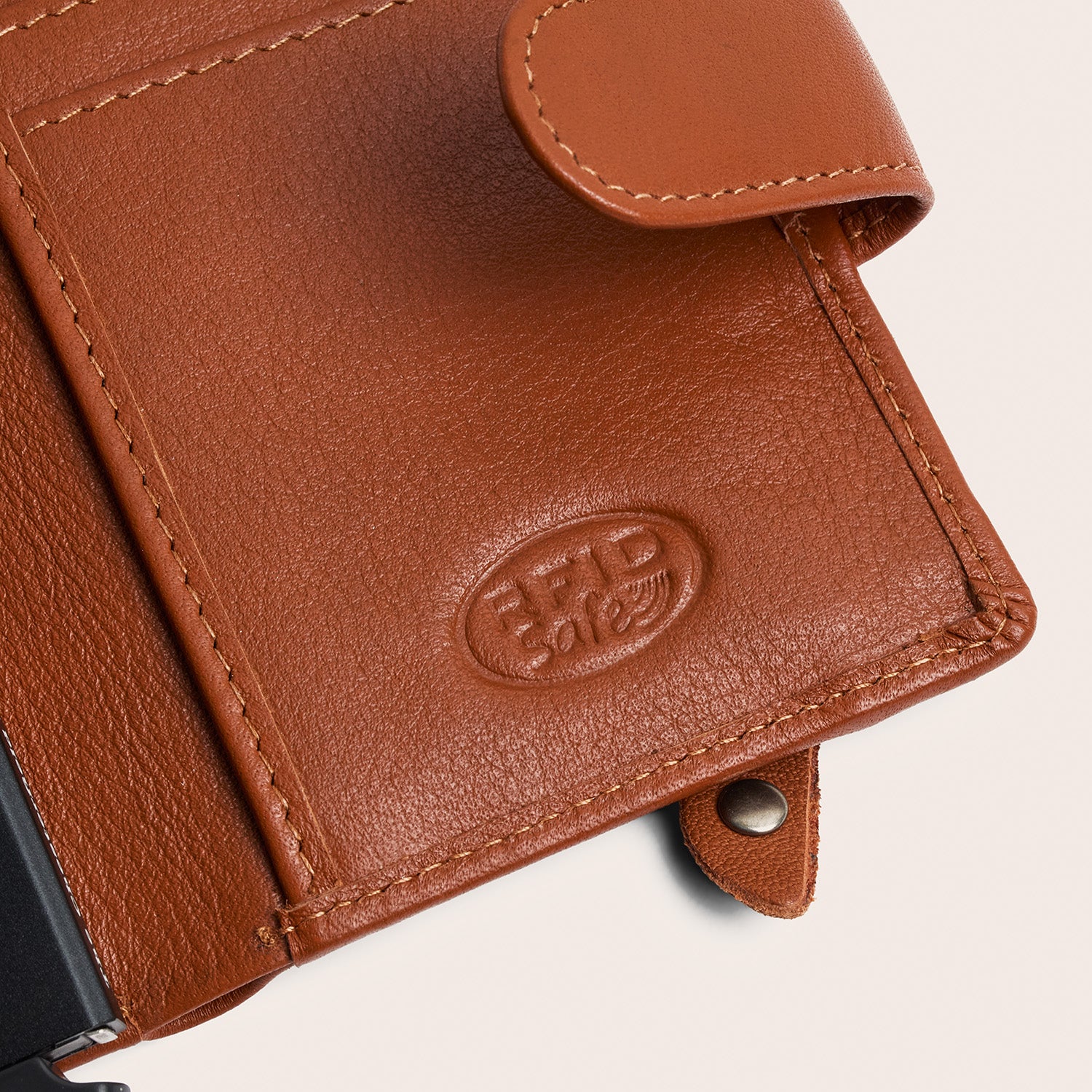 Leder Kartenetui Cognac Althea