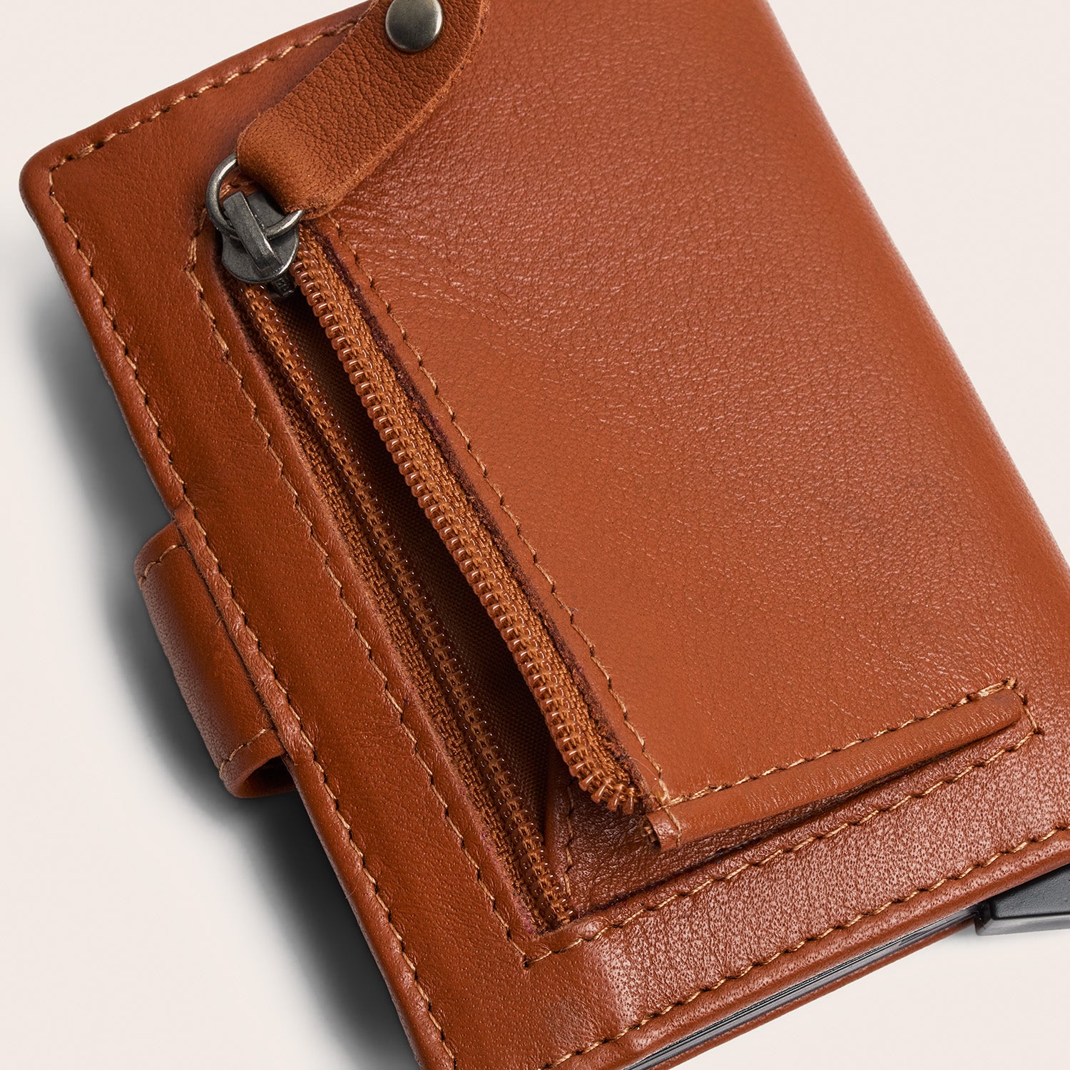 Leder Kartenetui Cognac Althea