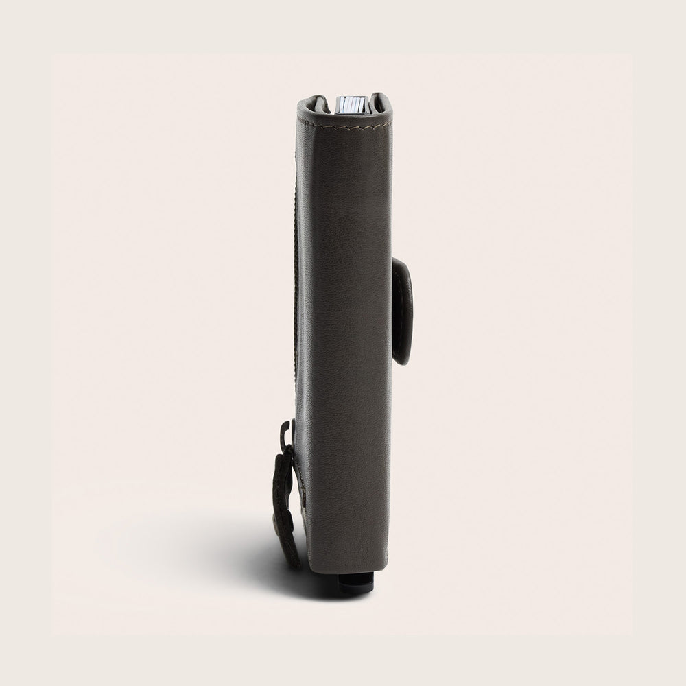 Leather Card Holder Clay Grey Althea