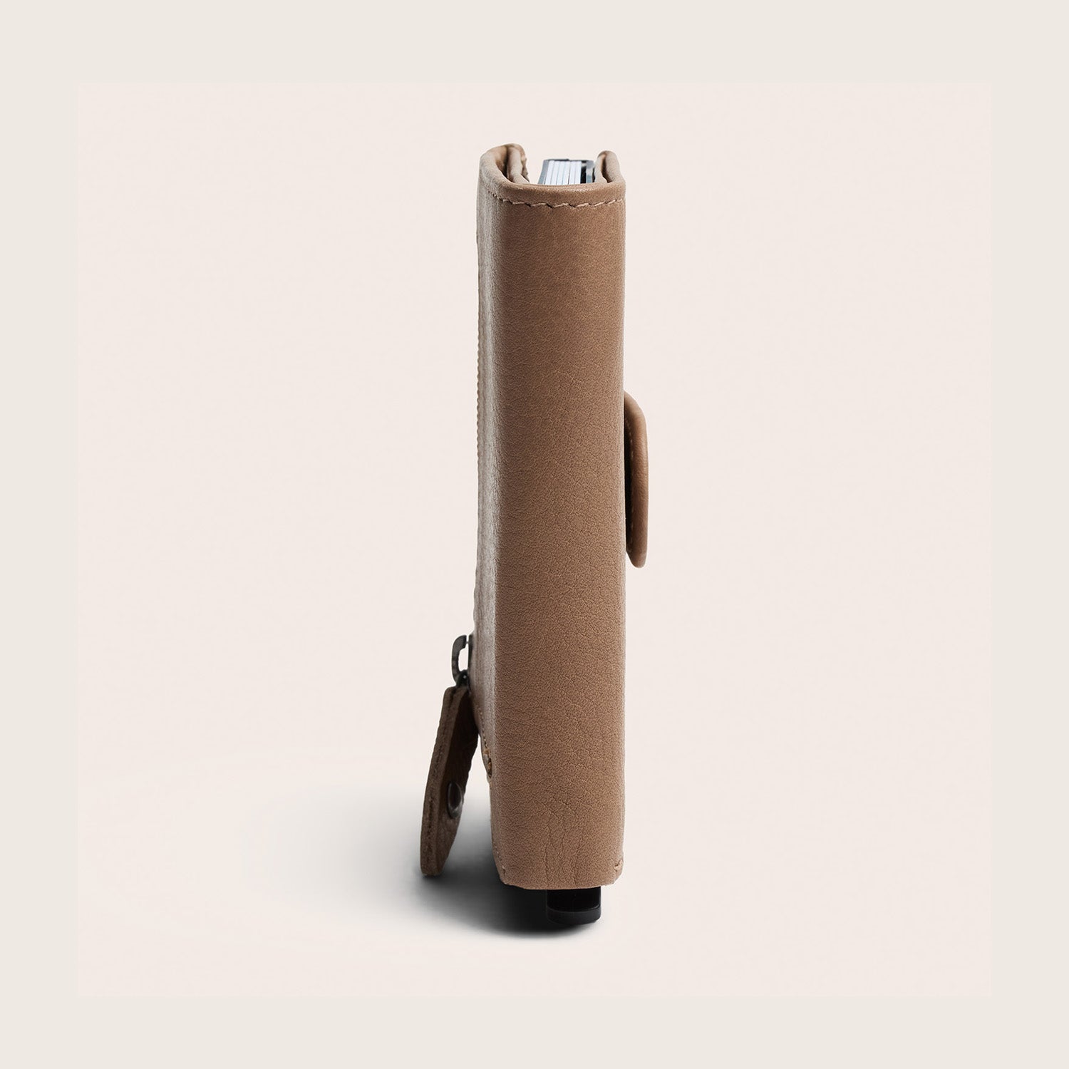 Leder Kartenetui Taupe Althea