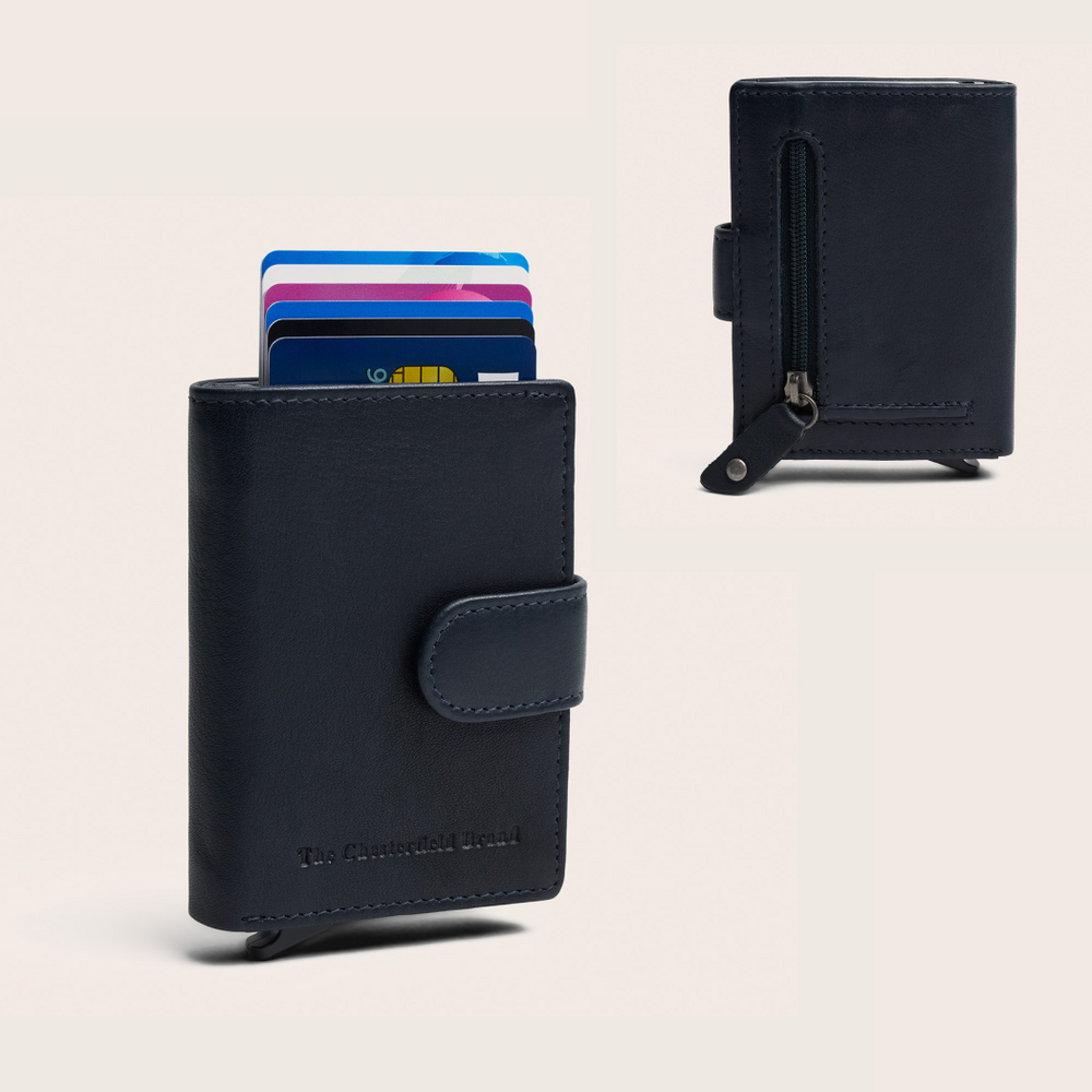 Leren Pasjeshouder Navy Althea