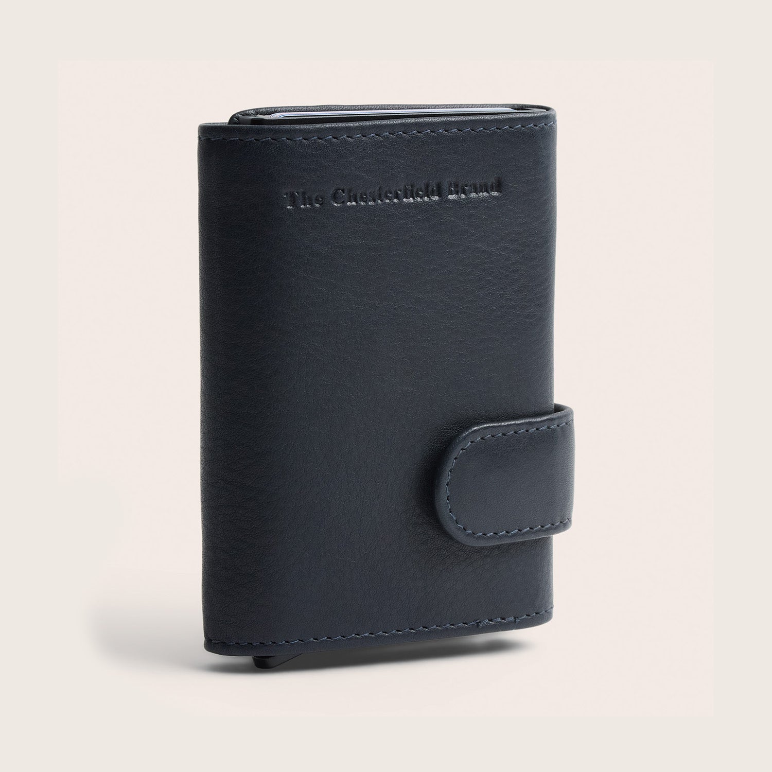 Leder Kartenetui Navy Somers