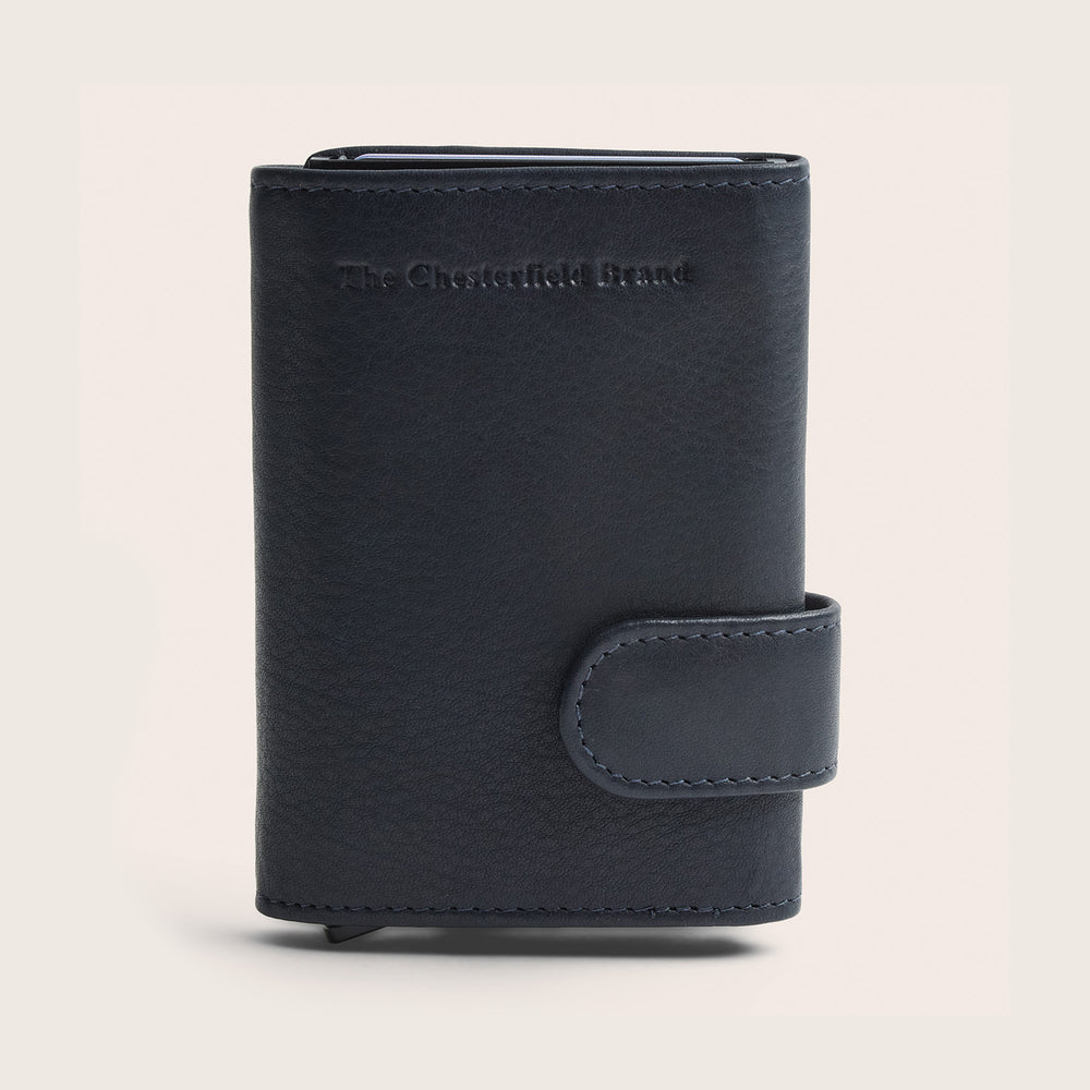 Leder Kartenetui Navy Somers