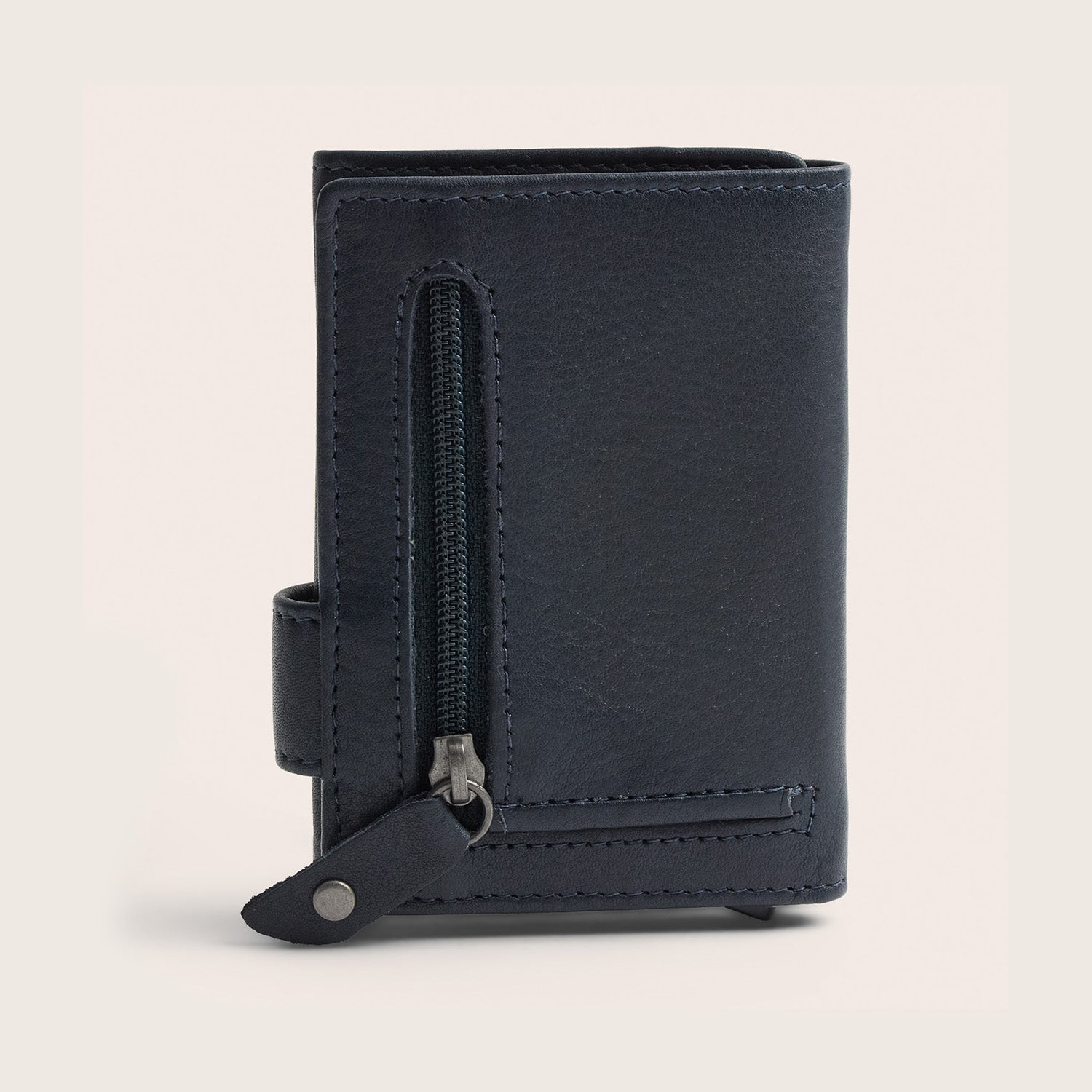 Leder Kartenetui Navy Somers