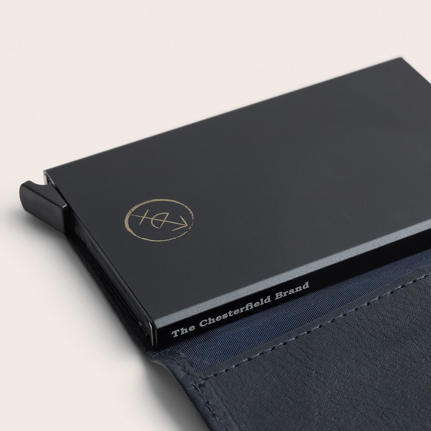 Leder Kartenetui Navy Somers