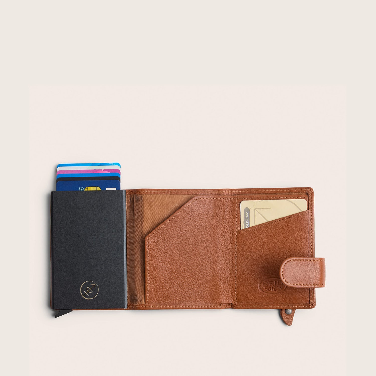 Leder Kartenetui Cognac Somers