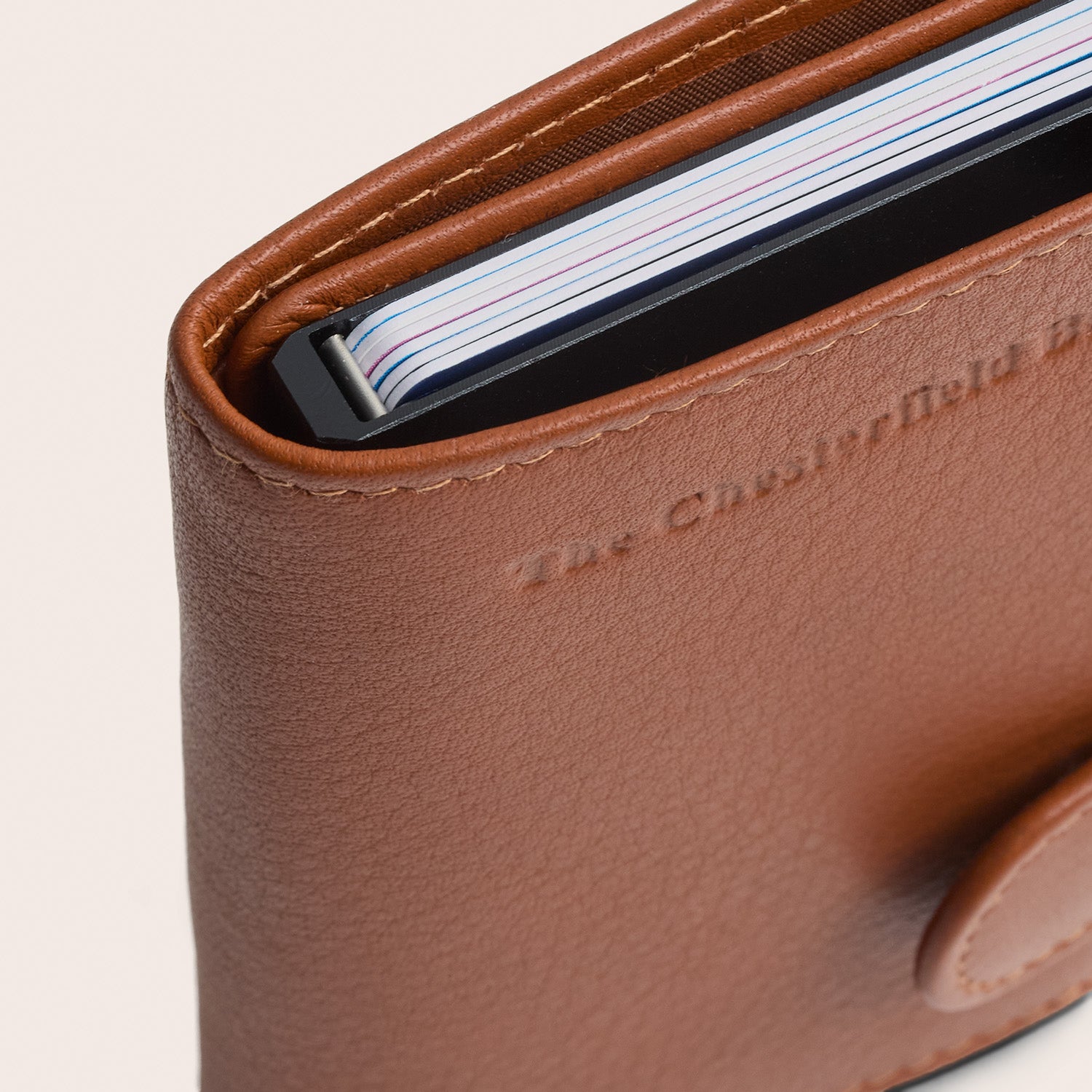 Leder Kartenetui Cognac Somers