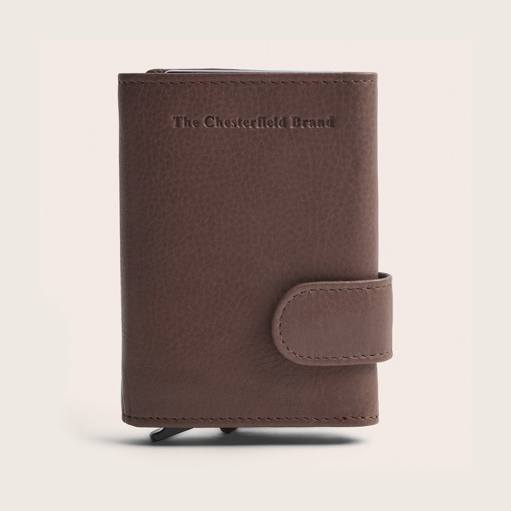 Leder Kartenetui Dunkles Taupe Somers