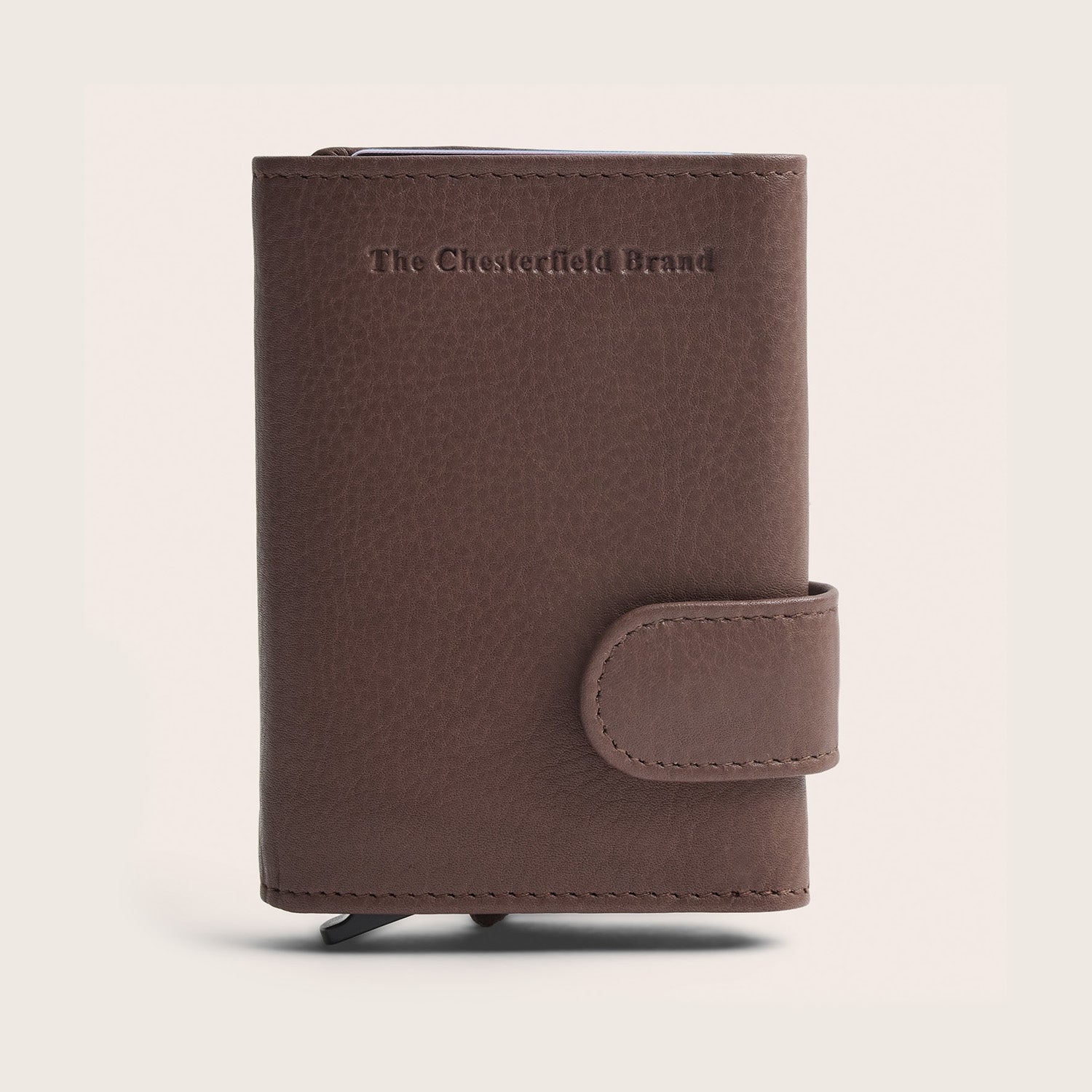 Leder Kartenetui Dunkles Taupe Somers