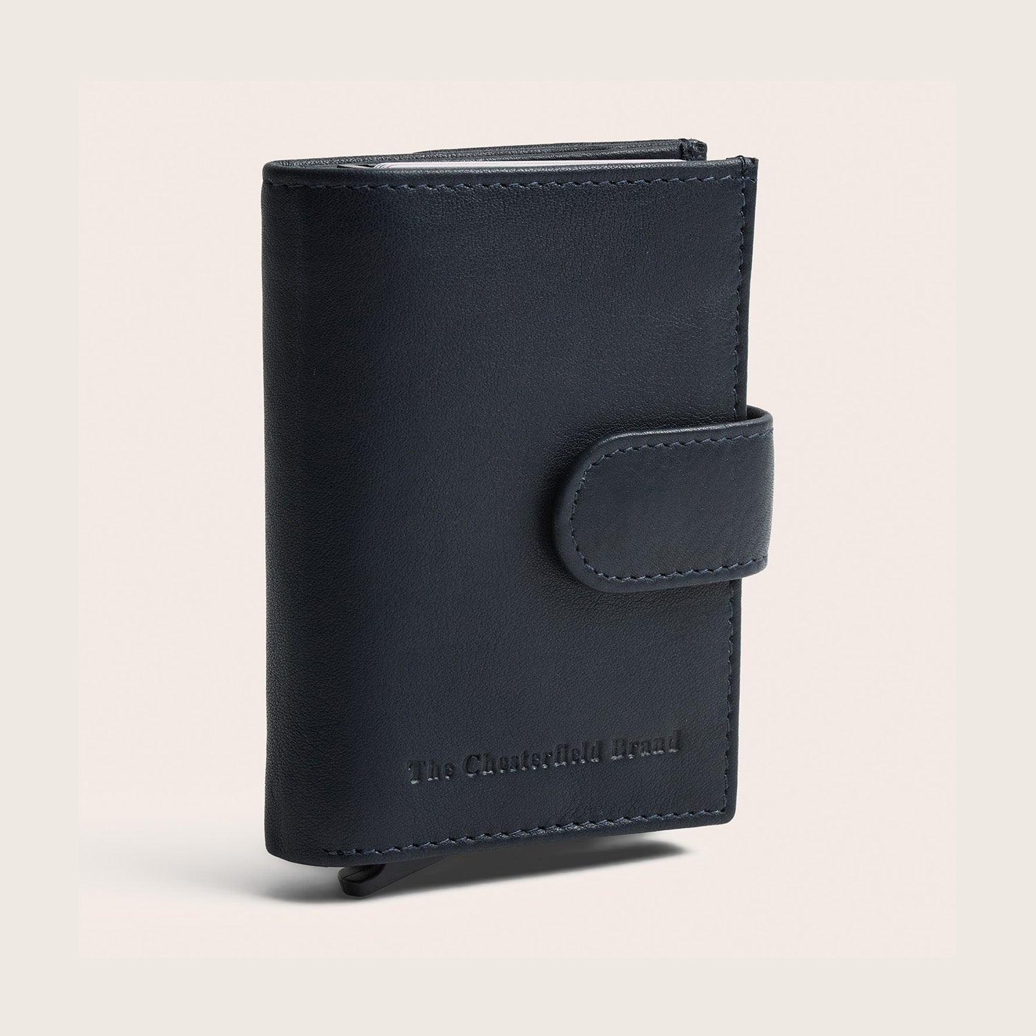 Leder Kartenetui Navy Hollis