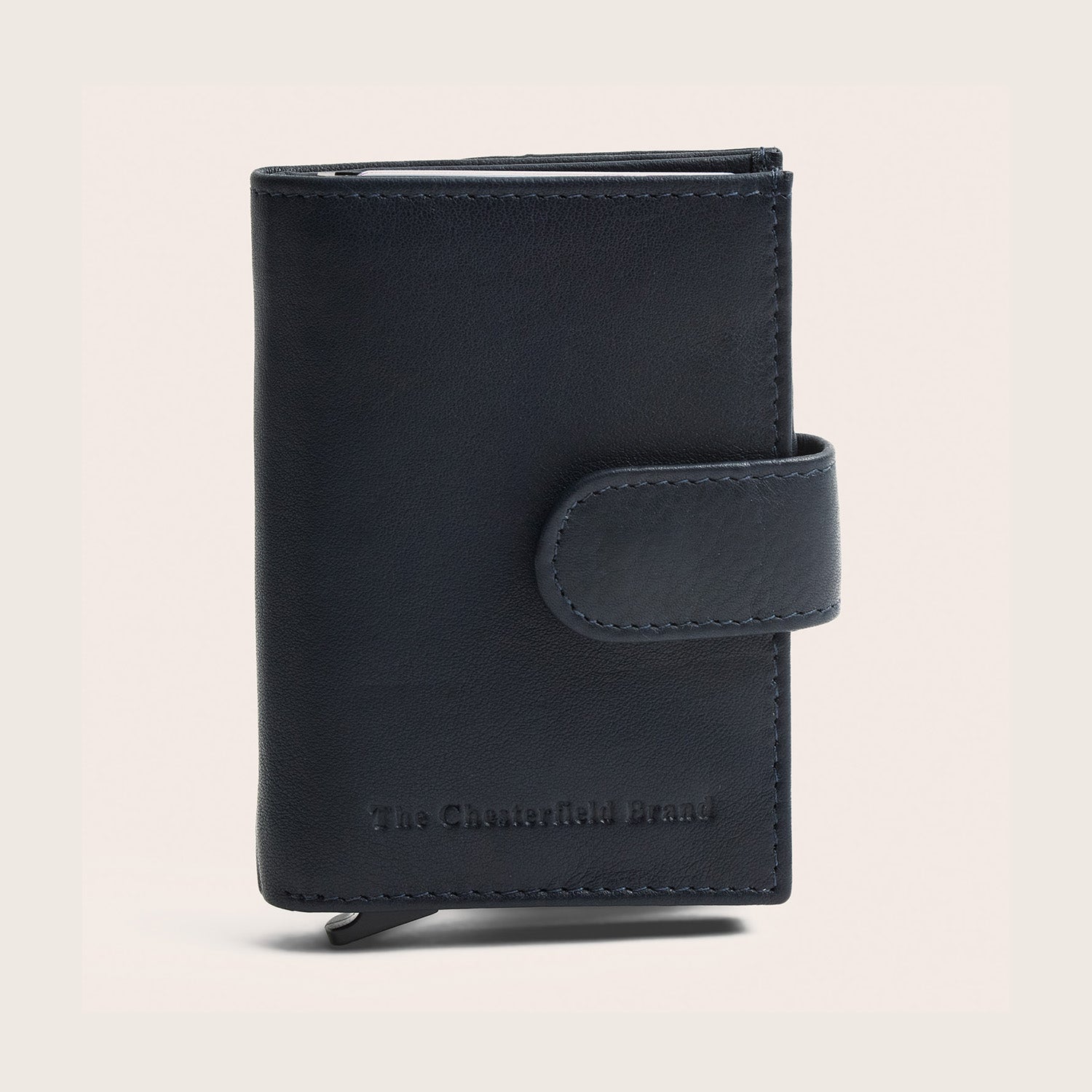 Leder Kartenetui Navy Hollis