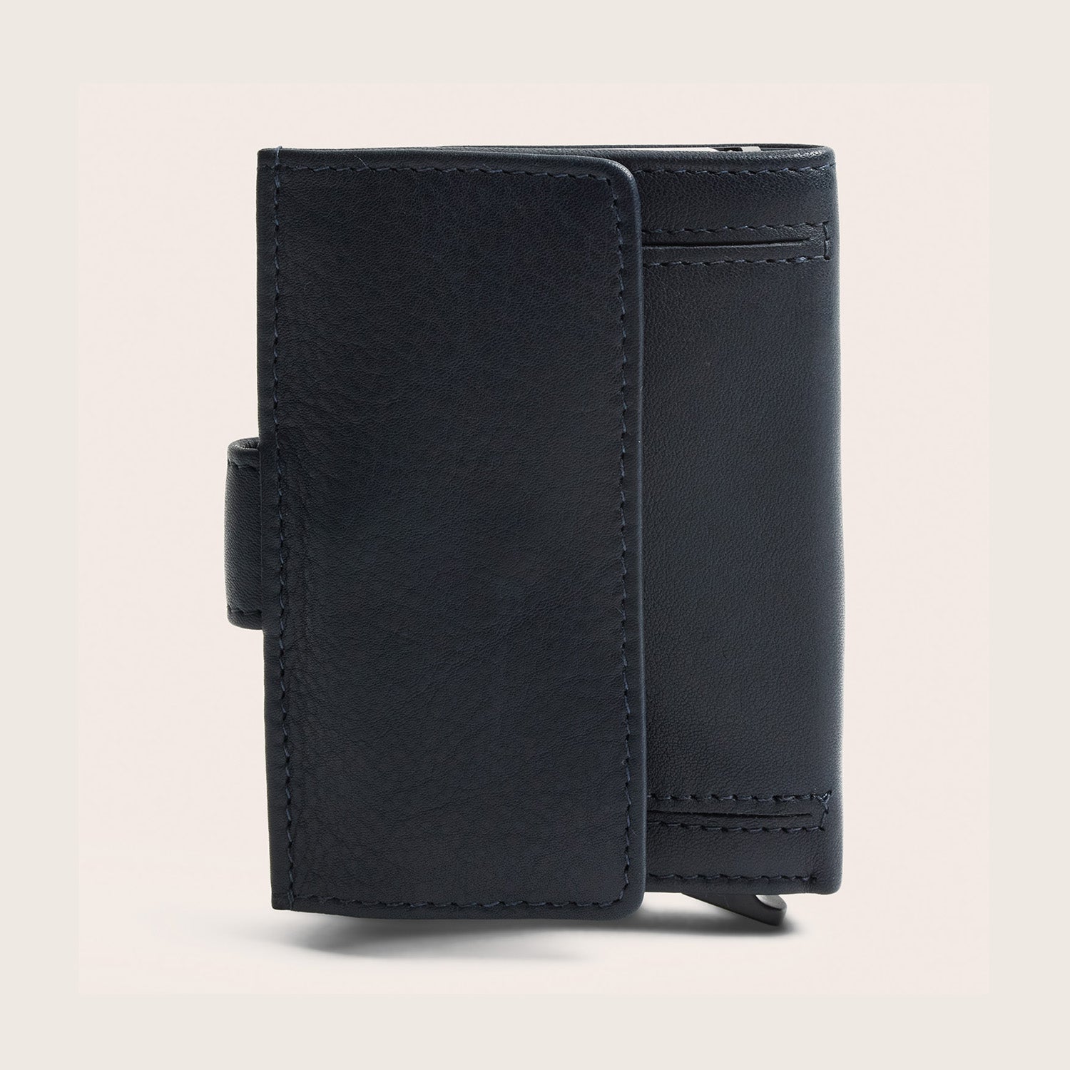 Leder Kartenetui Navy Hollis