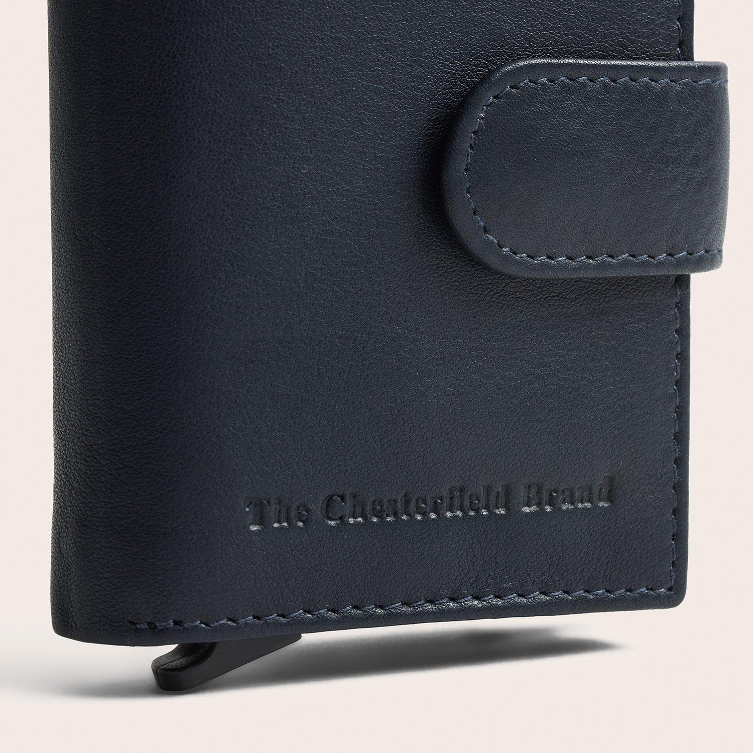 Leder Kartenetui Navy Hollis
